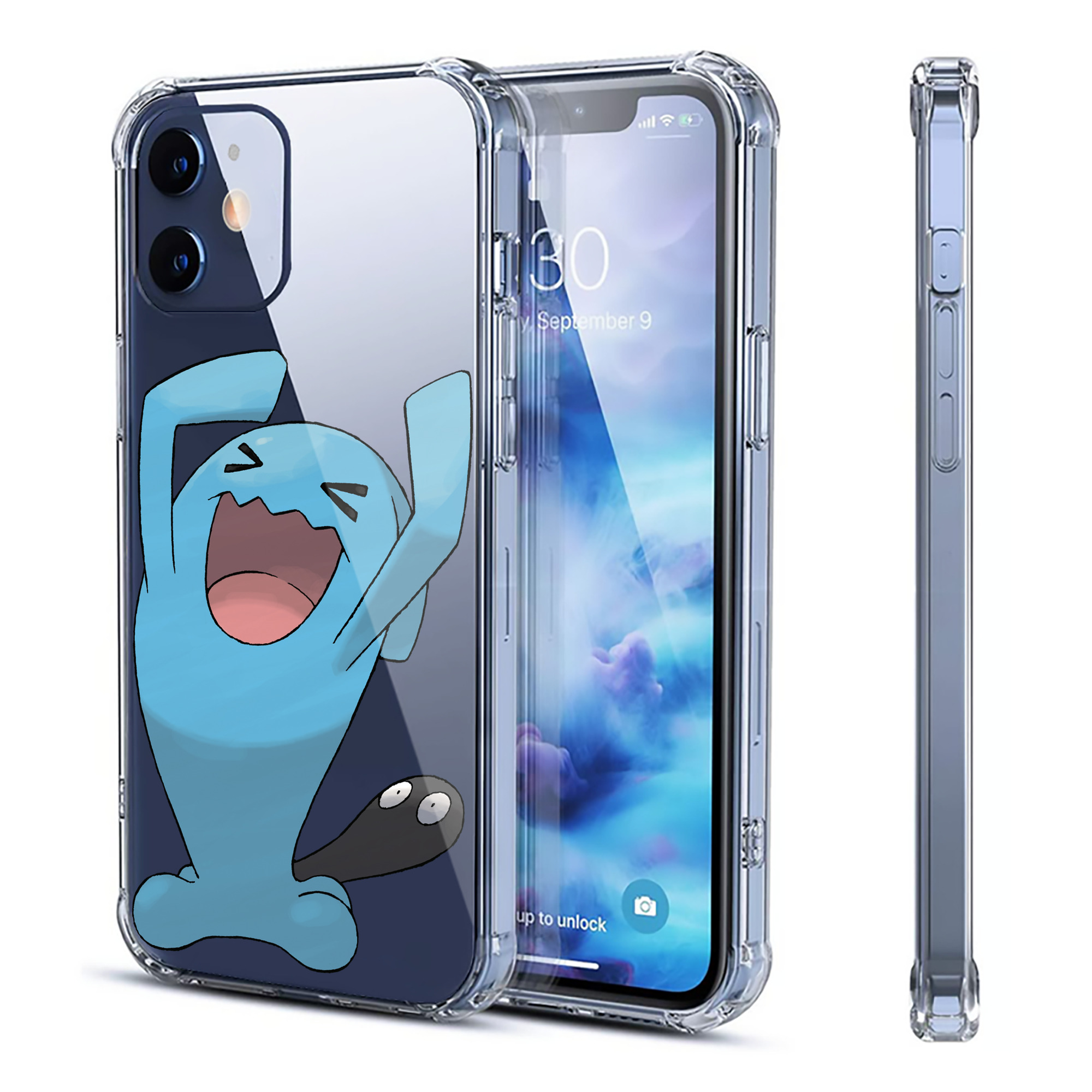 （画像用） ポケットモンスター Pokémon 【iPhone 12シリーズ対応】透明スマホケース（クリアソフトケース）